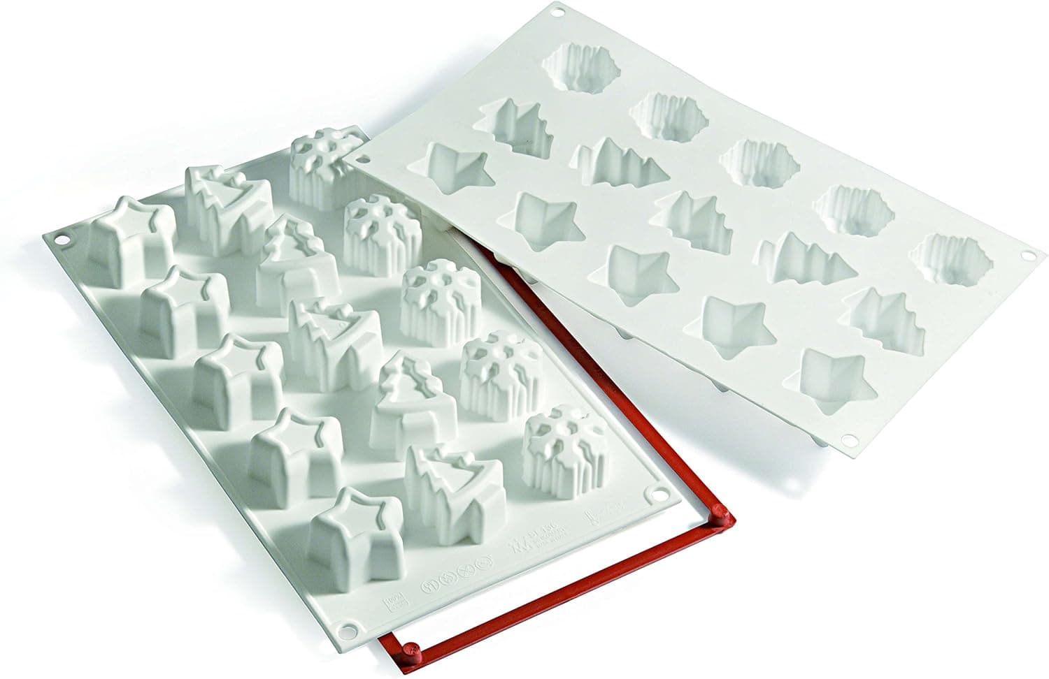 Silikomart – 1.5" x 1.9" x 0.9 Silicone #15 Compartment Magic Winter Baking Mold – SF136
