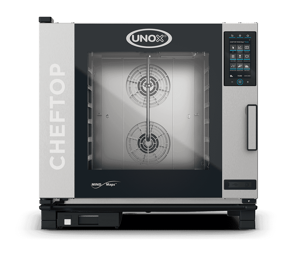Unox – CHEFTOP MIND.Maps COUNTERTOP PLUS Electric 6 Trays GN 2/1 Combi Oven with Right-Hinged Door, 3Ph, 240V – XAVC-0621-EPRM