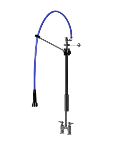 HIMI Products – Instinct Pre-Rinse Faucet Unit with 60″ Hose, Wall Mount Bracket, Vacuum Breaker & 4″ Deck Mount Base Faucet – IF6001-4D