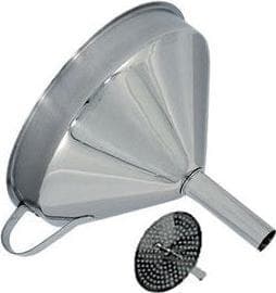 Stainless Steel Funnel with Removable Strainer