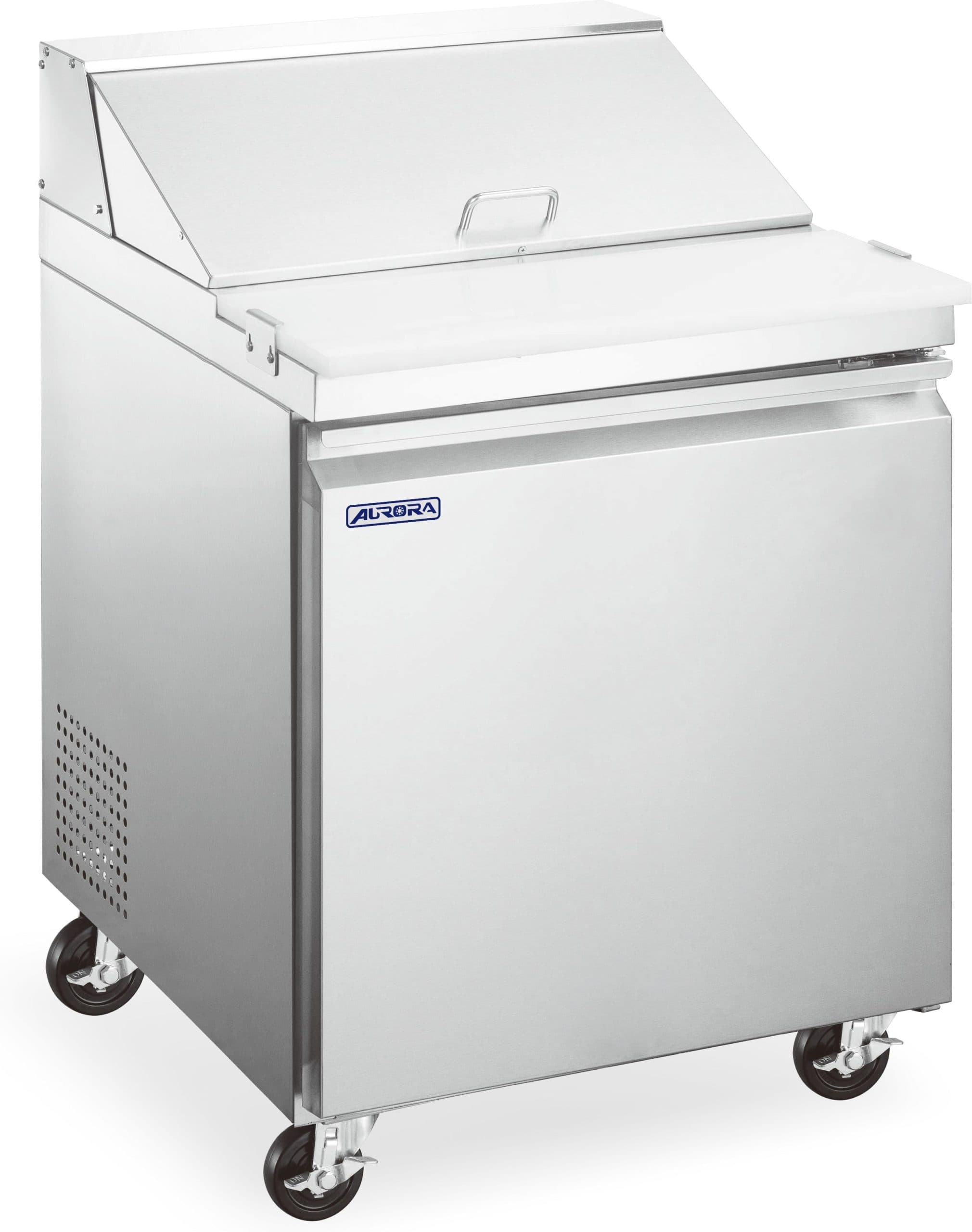 Aurora 28″ One (1) Door Mega Top Refrigerated Prep Table, 7 cu.ft. (201 Liter), Stainless Steel