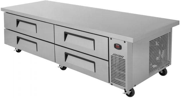 Turbo Air - Super Deluxe 89.5" Extended Top Chef Base Refrigerator with 4 Drawers - TCBE-82SDR-E-N (ETA 5-6 Weeks)