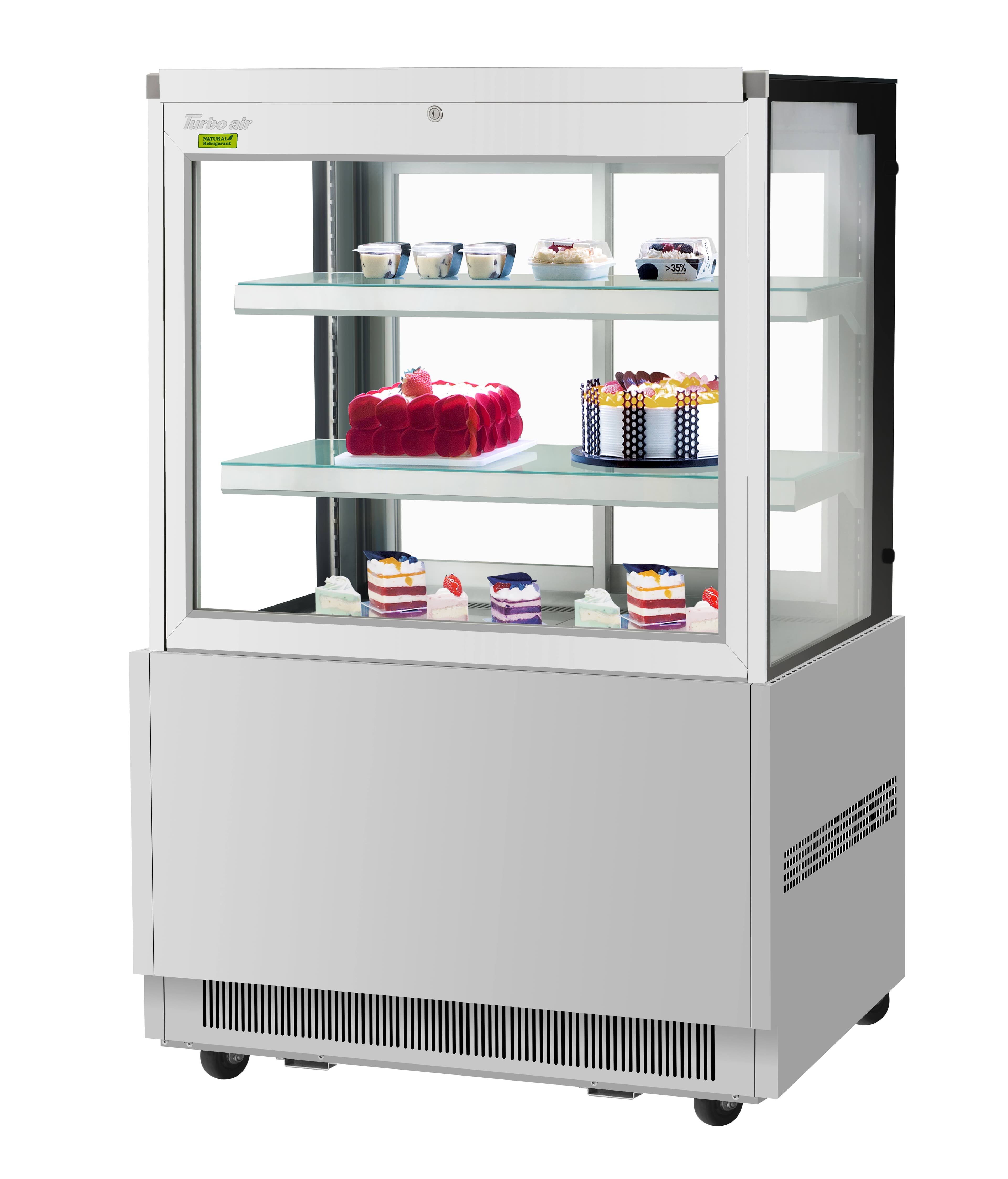 Turbo Air – Refrigerated Bakery Display Case, 35-3/8″ Wide – TBP36-54FN-S