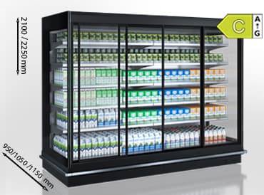 Hit-Line Louisiana 5 MV M Remote Multideck Cabinet