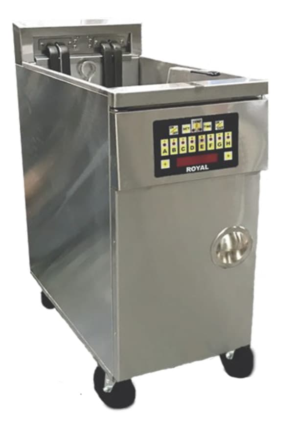 Royal – 50 Lb Energy Efficient Electric Deep Fat Fryer, 2 Product Solid State Control With Temperature Readout – REF-1417-DM2