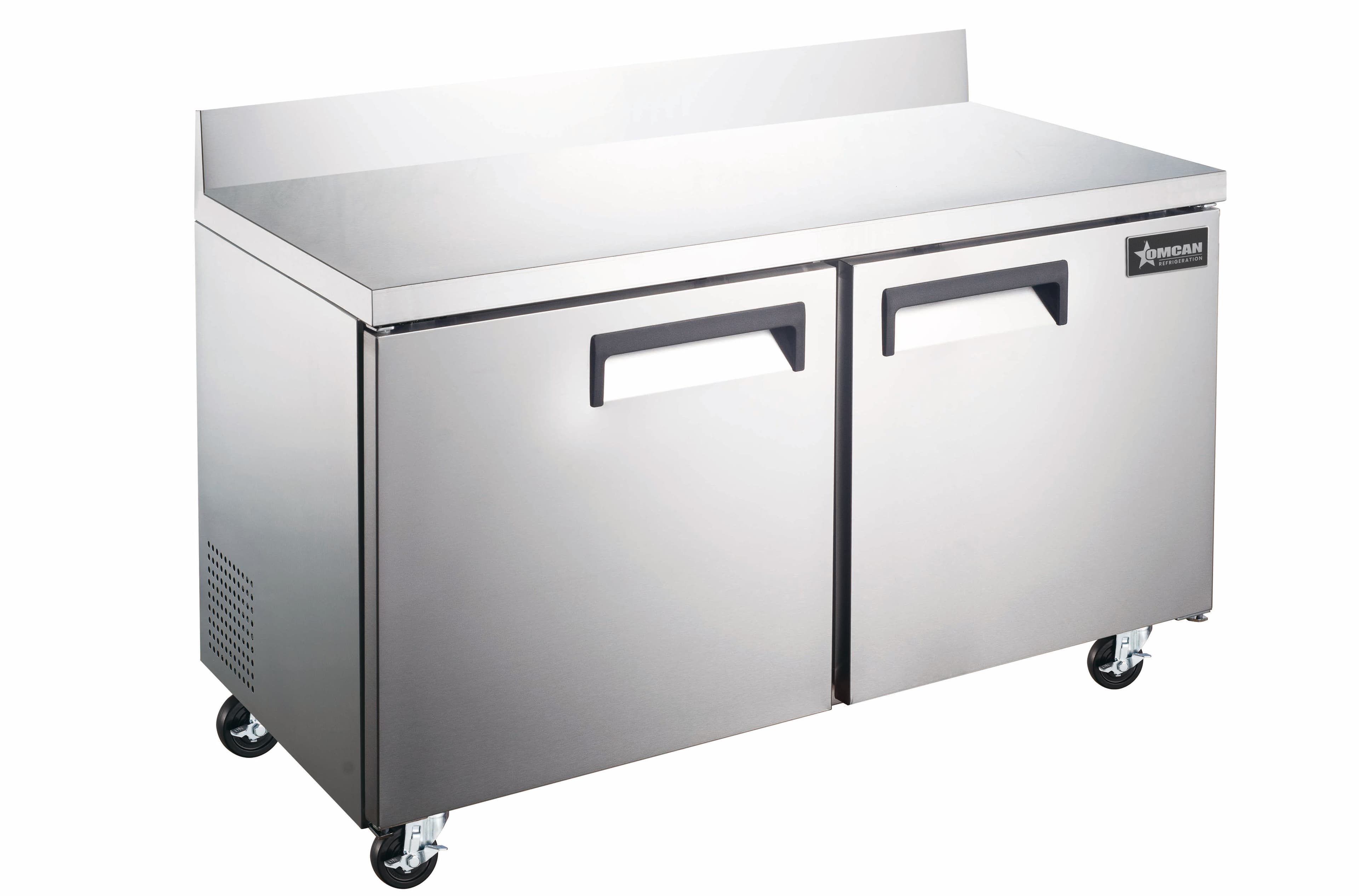 47″ Two (2) Door Worktop Refrigerator with Backsplash, 11 cu.ft. (320 L), Stainless Steel