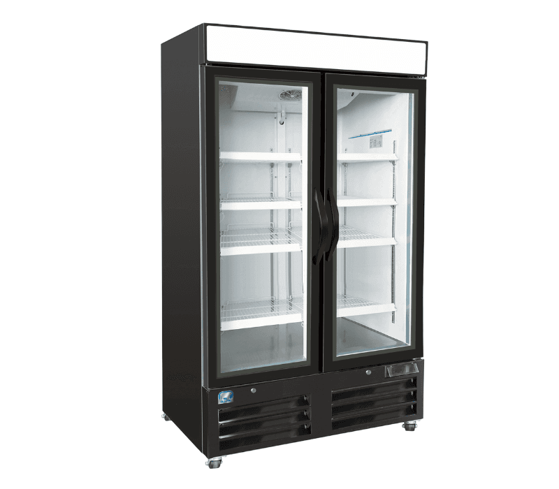 COLDZONE – R49-G2S SWING 2 GLASS DOOR MERCHANDISER 49″