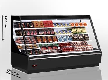Hit-Line Indiana eco MSV 120 M Semi-Vertical Refrigerated Cabinet
