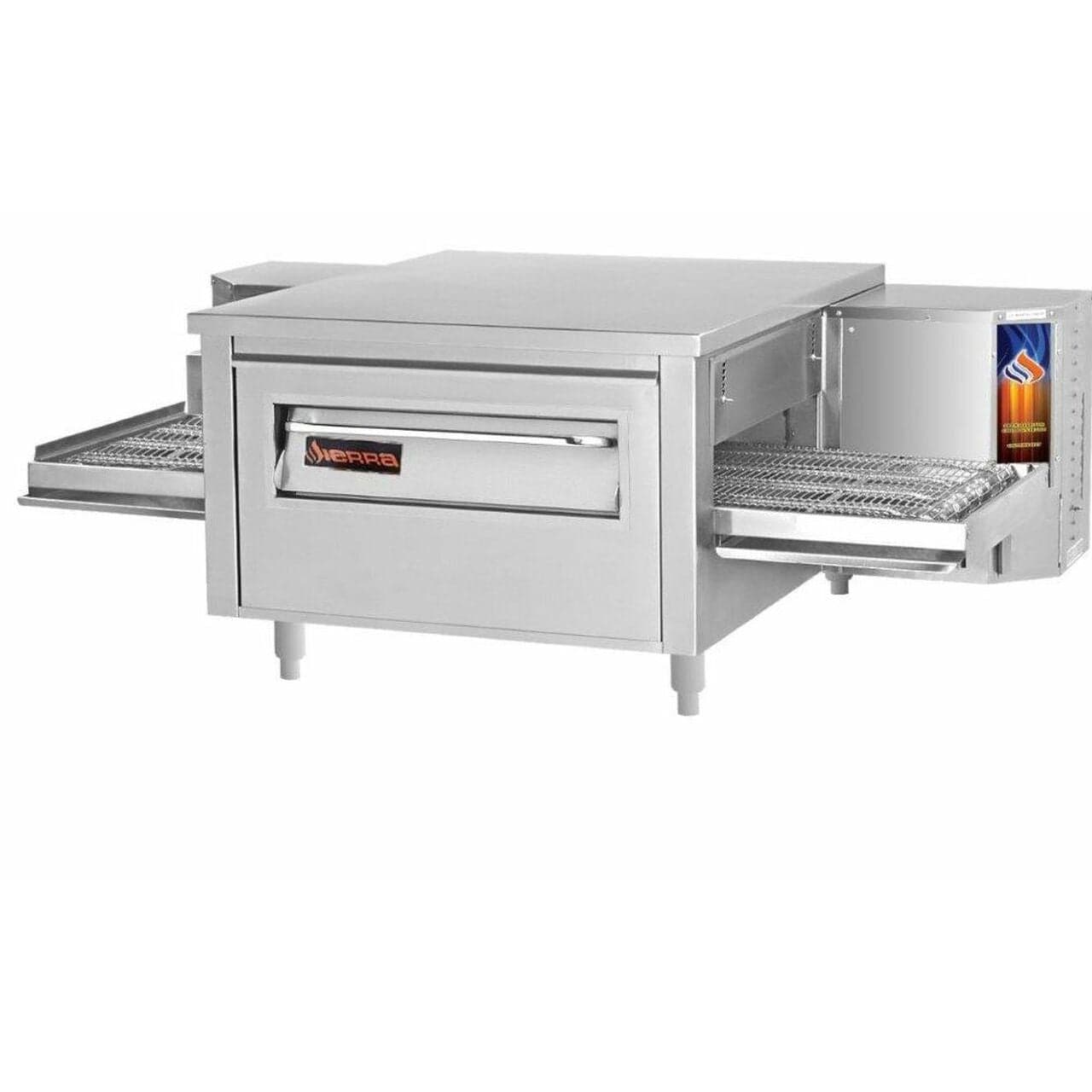 Sierra C1830E 30″ Cooking Chamber Single Stack Stainless Steel Electric Countertop Conveyor Oven – 208V / 220V / 240V, 1 – 3 Phase