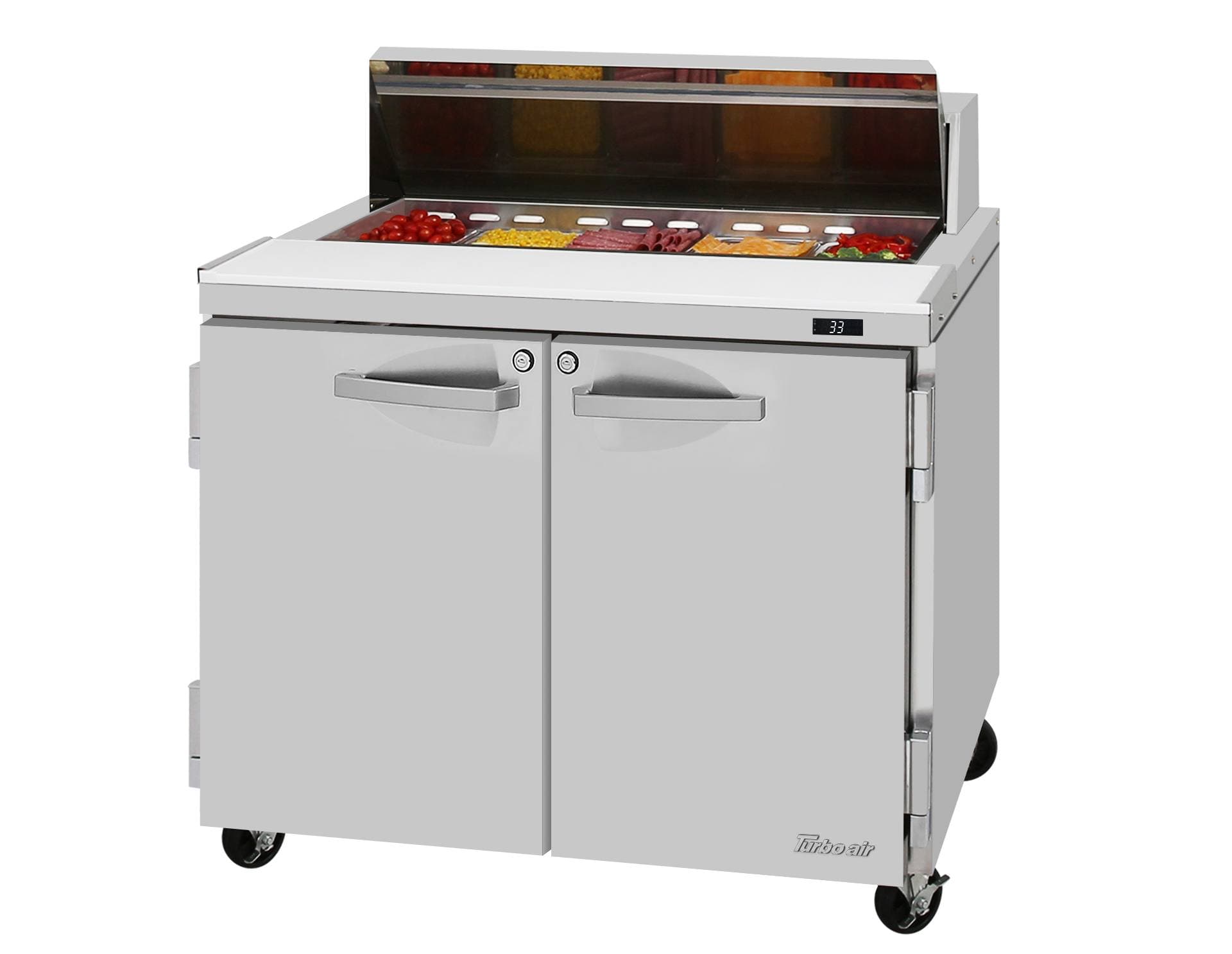 Turbo Air – PRO Series Sandwich/Salad Prep Table, 36-1/4″ Wide – PST-36-N