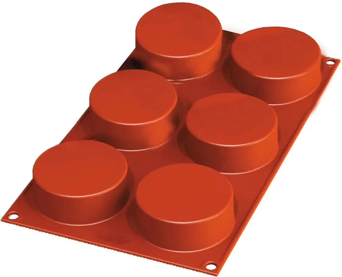 Silikomart – 2.7" x 1" Silicone #6 Compartment Cylinders Baking Mold – SF205