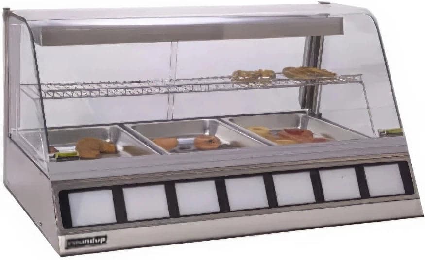 Antunes - DCH-300 120V, 42.5" Full Service Countertop Heated Display Case with 2 Shelves - 9500540 (ETA 4-6 Weeks)