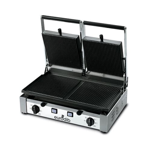 Eurodib PDR3000 20″ Double Grooved Panini Grill – 220V