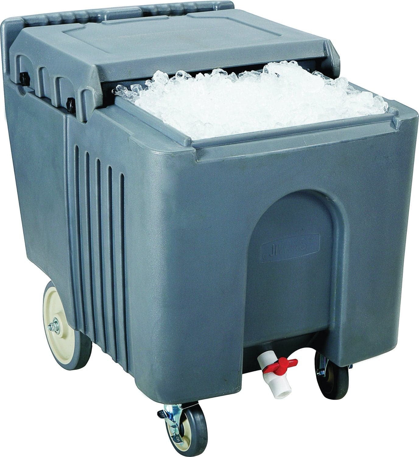 Insulated Ice Caddy with Sliding Lid and 125lb / 57kg Capacity