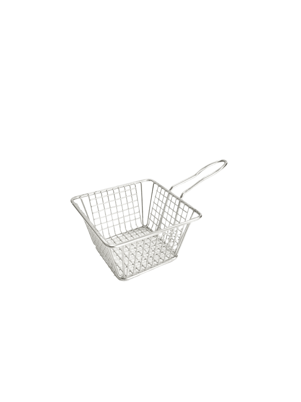 5″ x 4″ x 3″ Rectangular Stainless Steel Mini Serving Basket