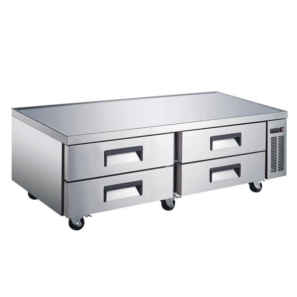 72″ Four (4) Drawer Refrigerated Chef Base, 14 cu.ft. (385 L), Stainless Steel