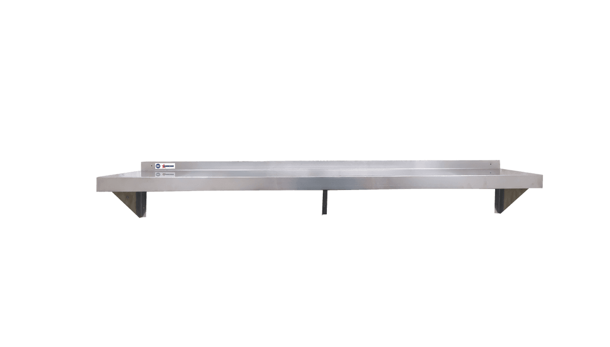 16″ x 72″ Stainless Steel Wall Shelf