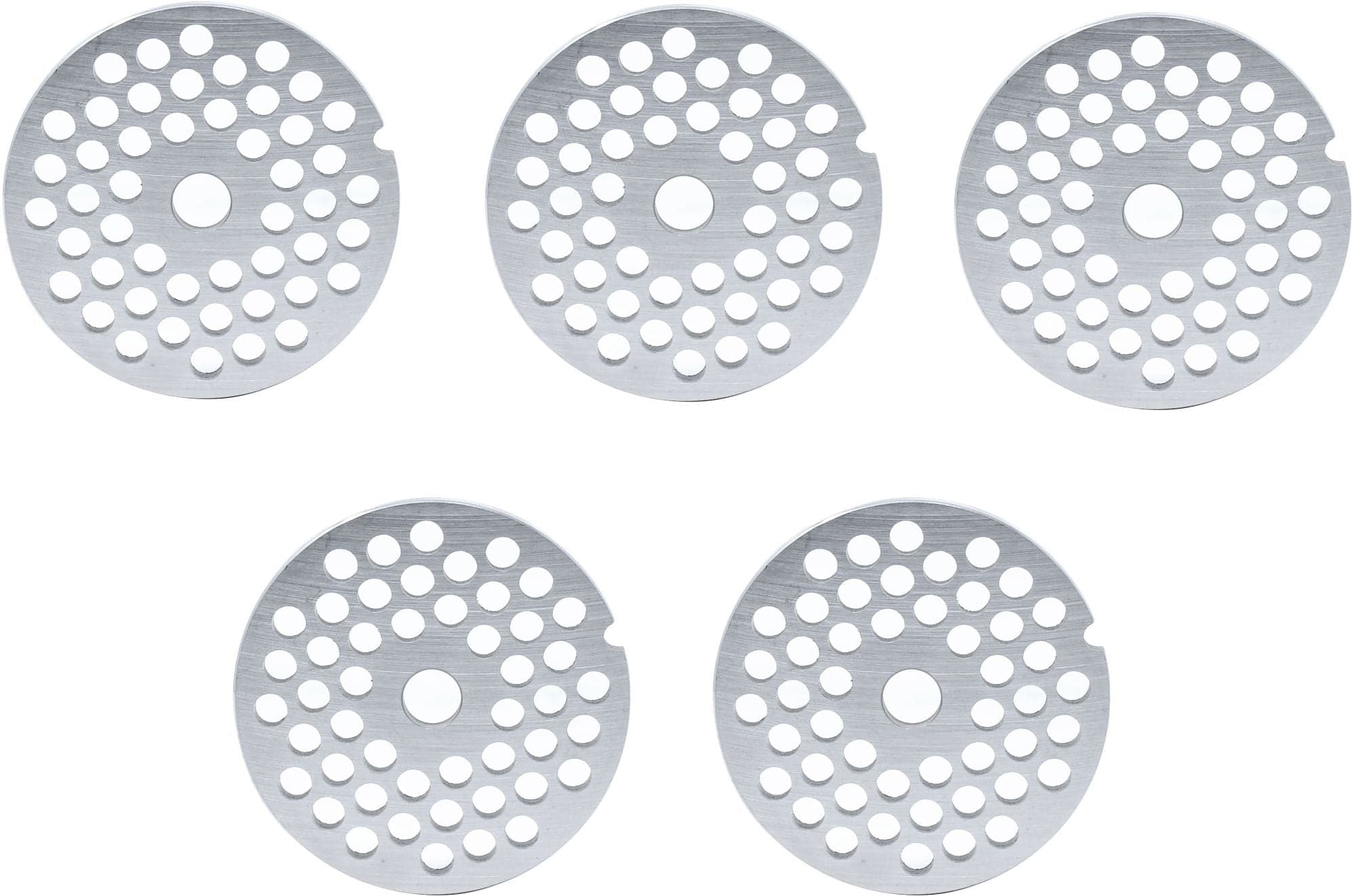 European Style #12 stainless steel plate, hubless, 6mm (1/4″) – one notch/ round