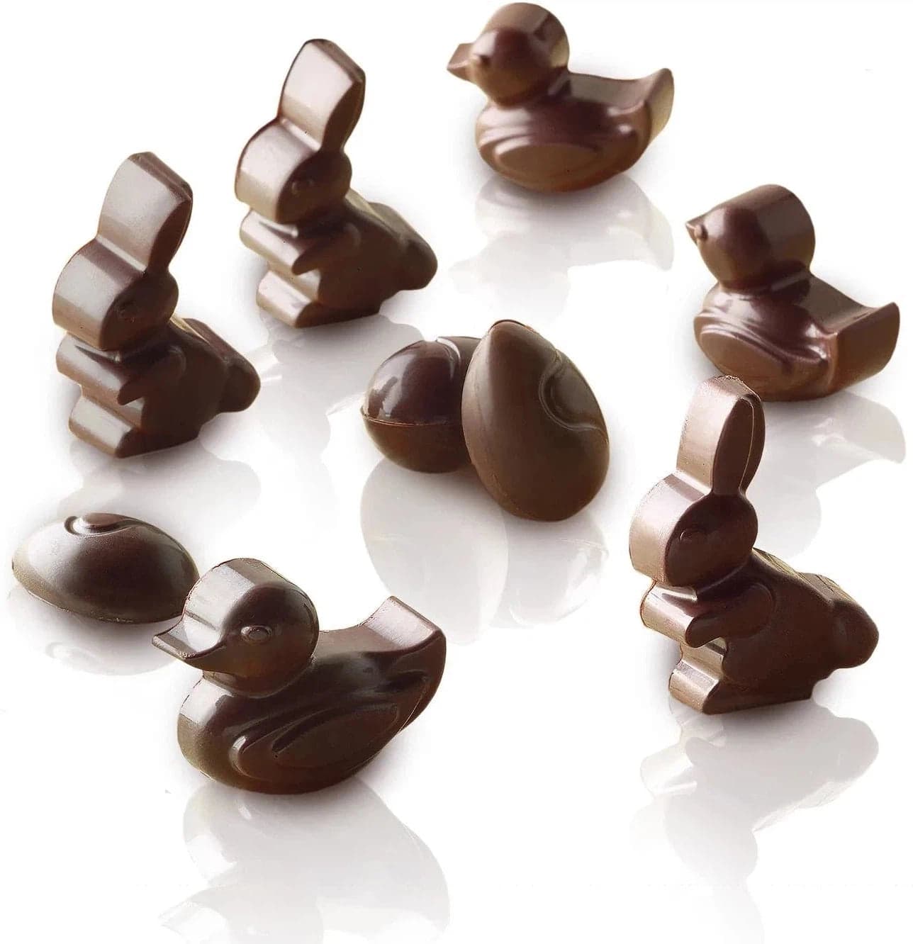 Silikomart – Silicone Brown 14 Compartment Easter Chocolate Mold – SCG05