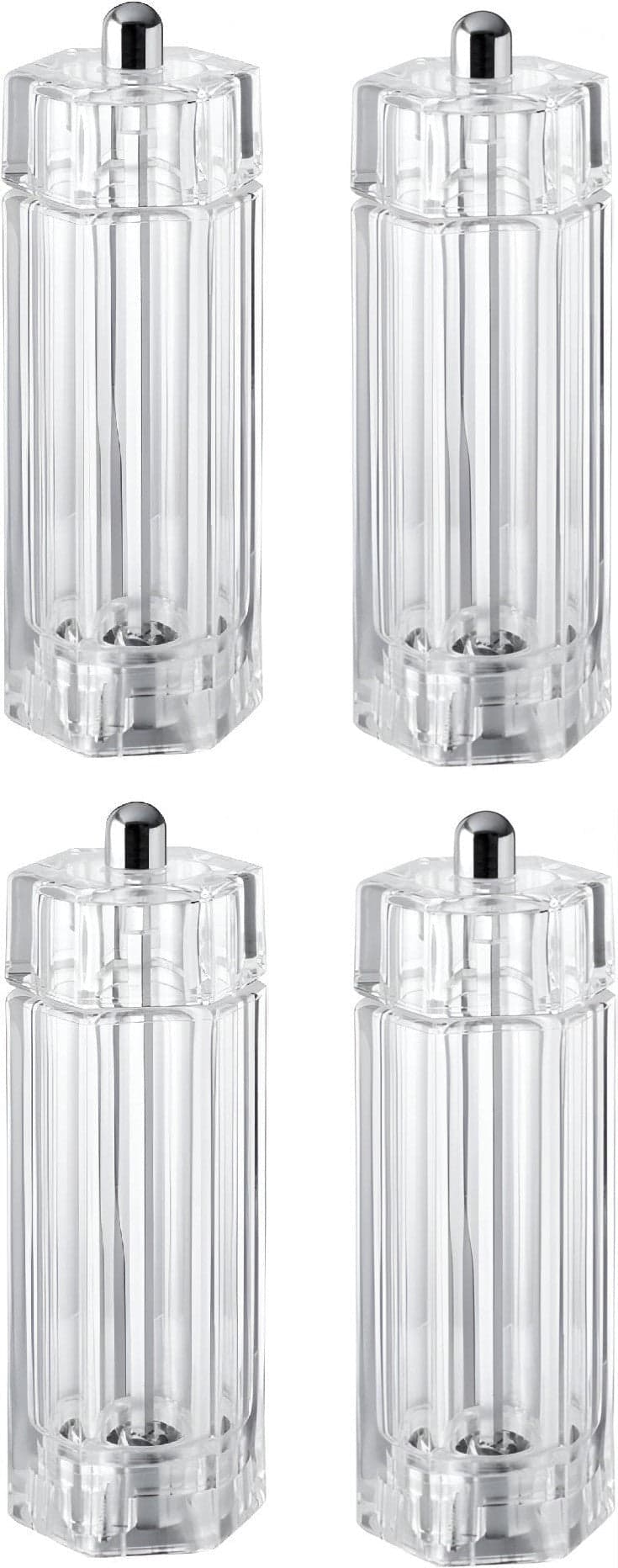 6" Diamond-shaped Pepper Mill Acrylic Resin