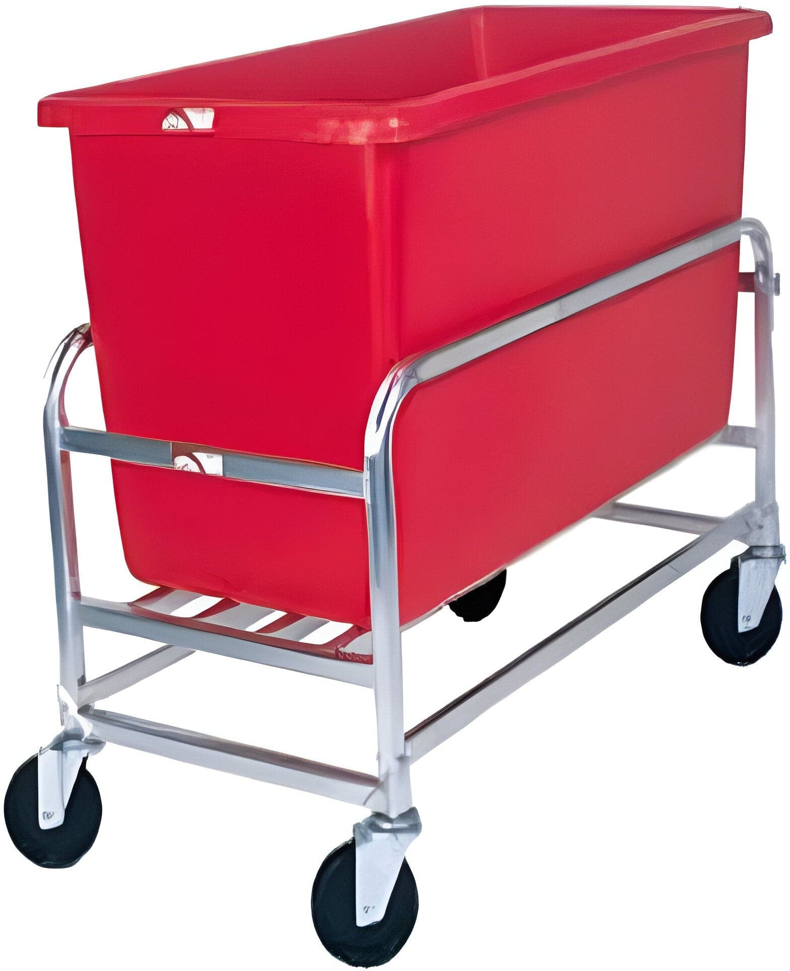 Winholt - 8 Bushel Red Tub Stainless Steel Bulk Mover - 30-8-SS-RD