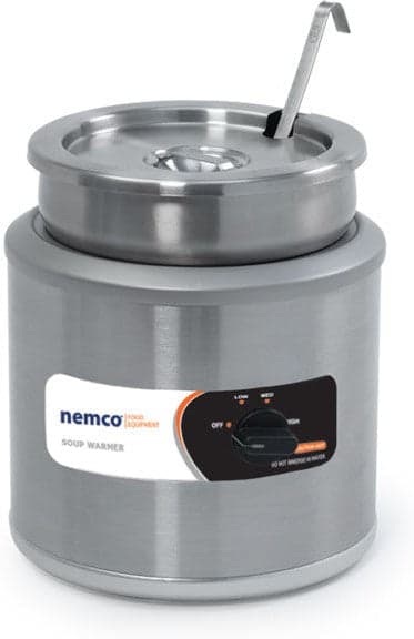 Nemco - 120V 7 QT Round Countertop Food Warmer with Inset, Cover & Ladel - 6100A-ICL (ETA 4-6 Weeks)