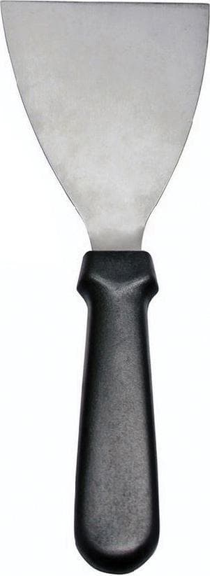 4 1/2″ x 3″ Pan Scraper with Black Plastic Handle