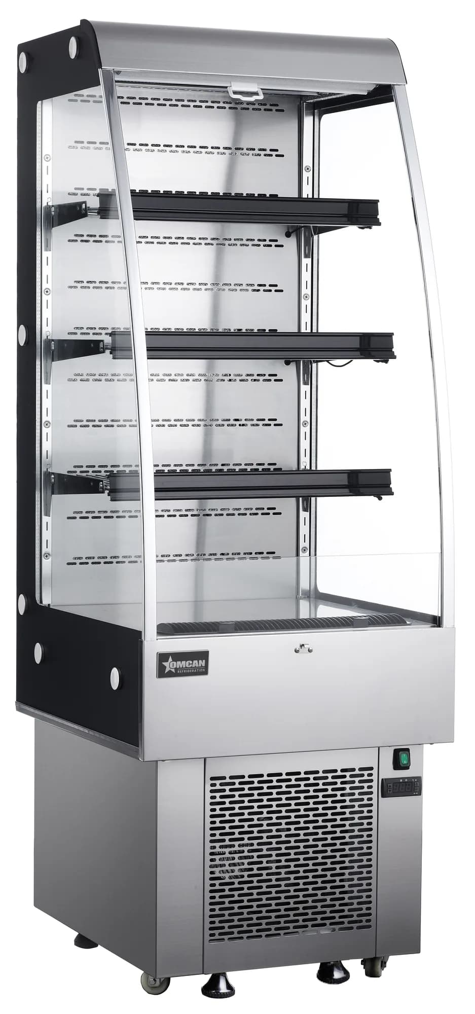 Omcan 27 inch RS-CN-0250 Open Refrigerated Floor Display Case