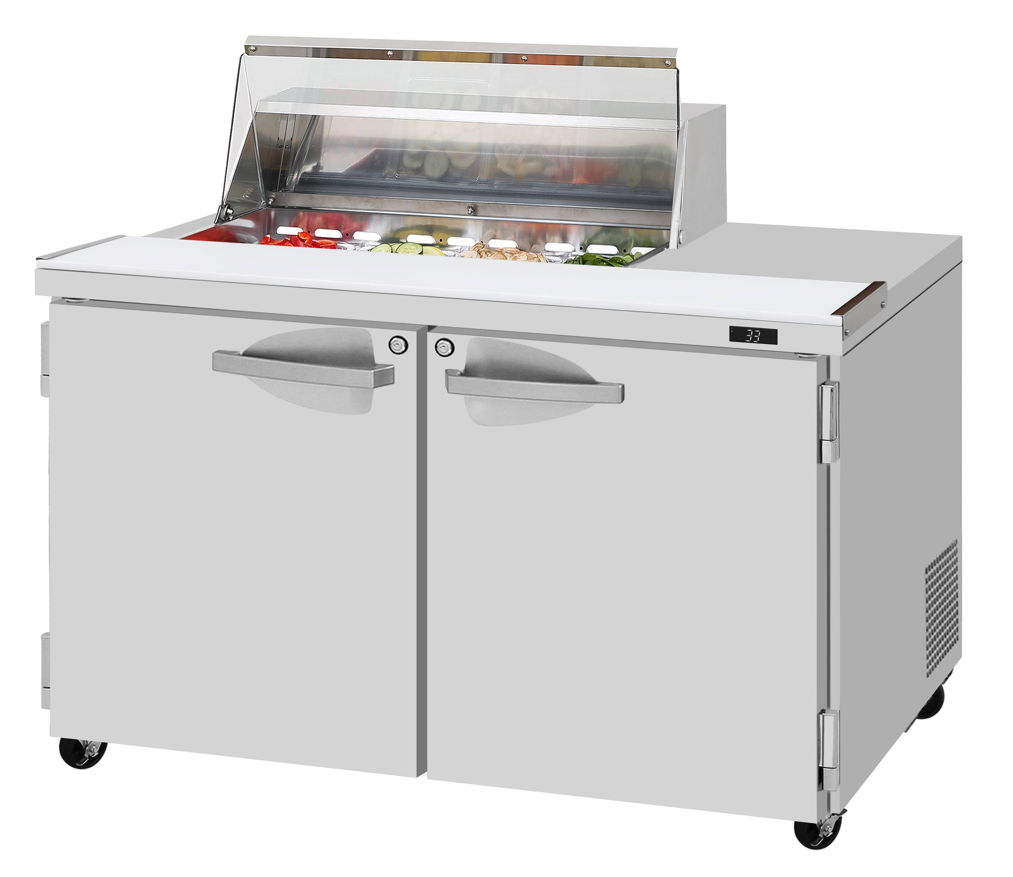 Turbo Air – PRO Series Sandwich/Salad Prep + Work Station Clear Lid, 48-1/4″ Wide – PST-48-08S-N-CL