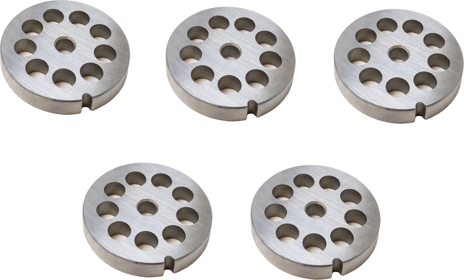 European Style #12 stainless steel plate, hubless, 12mm (1/2″) – one notch/ round