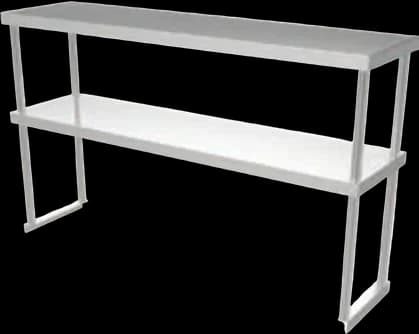 ATS MET Stainless Steel Double Overshelf, 74" W x 14" D