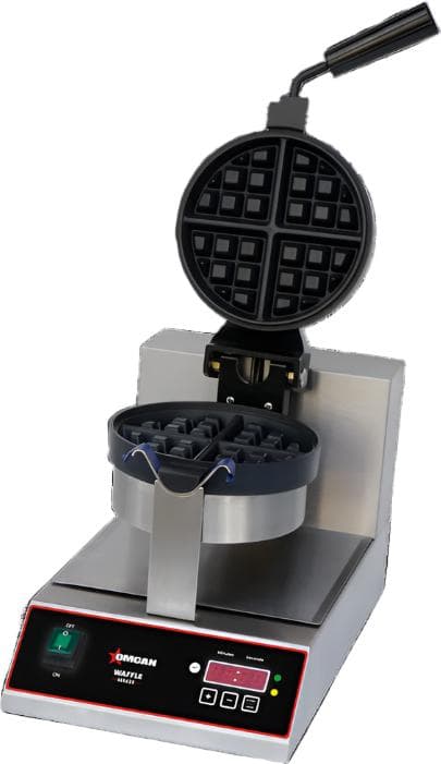 7 1/2” Single Belgian Waffle Maker with Digital Timer and Temperature Control