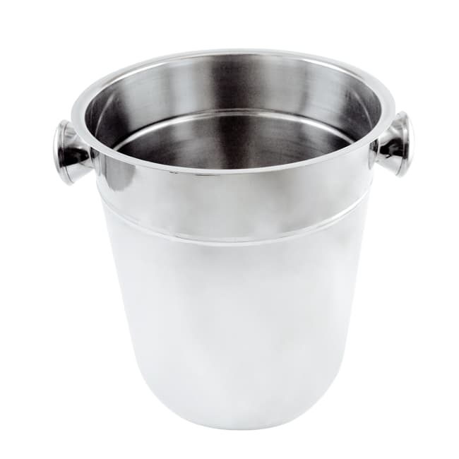 8 qt Stainless Steel Wine Bucket with Knob Handle