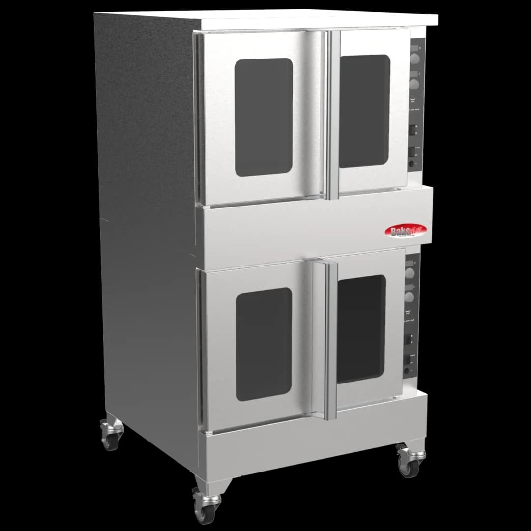 BakeMax America BADCO5E Commercial Floor Model Double Stacked Electric Convection Oven