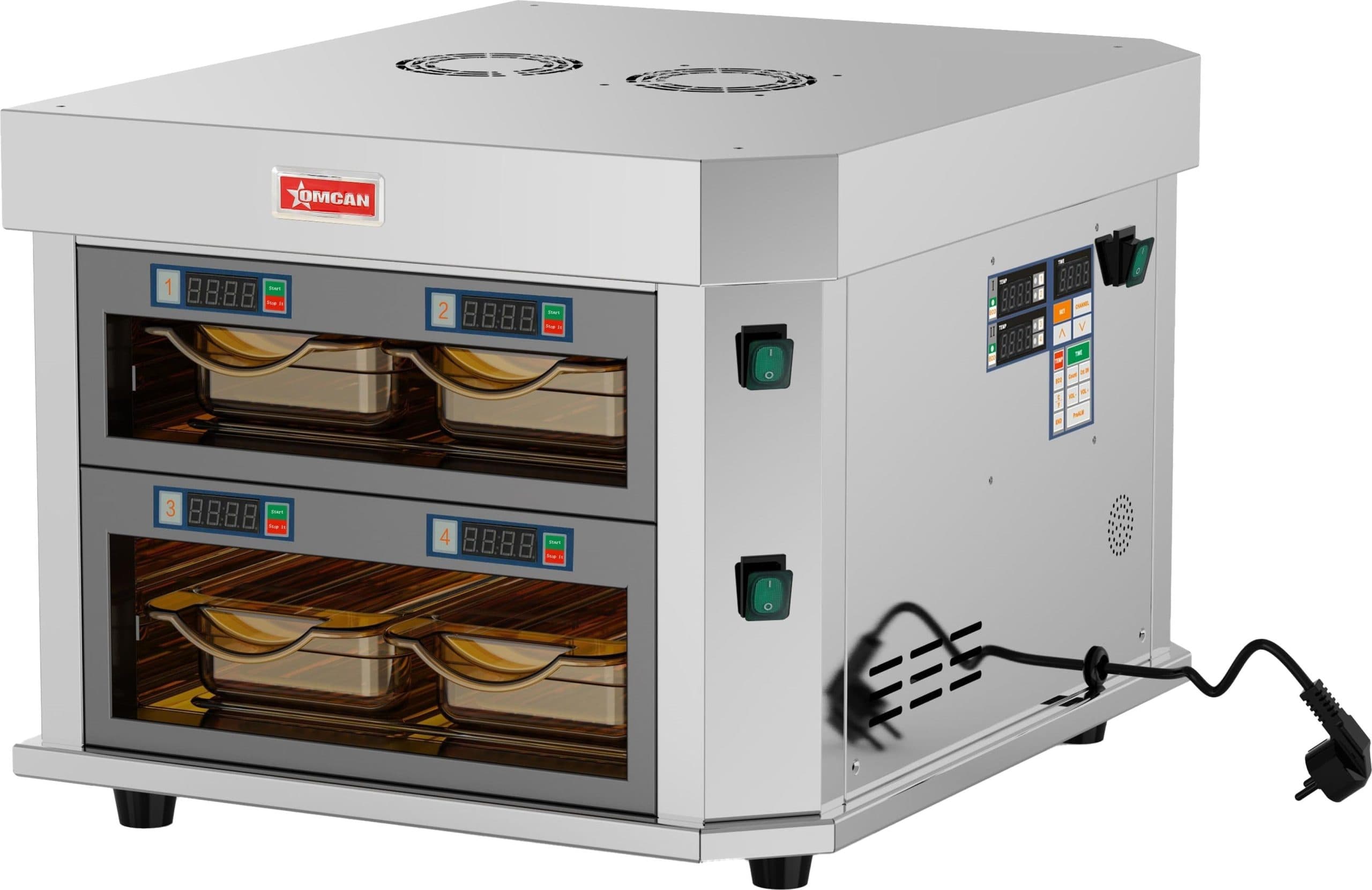 21” 2-Channel Countertop Food Warmer - 1700W (2.3 HP), 220V/60Hz/1Ph