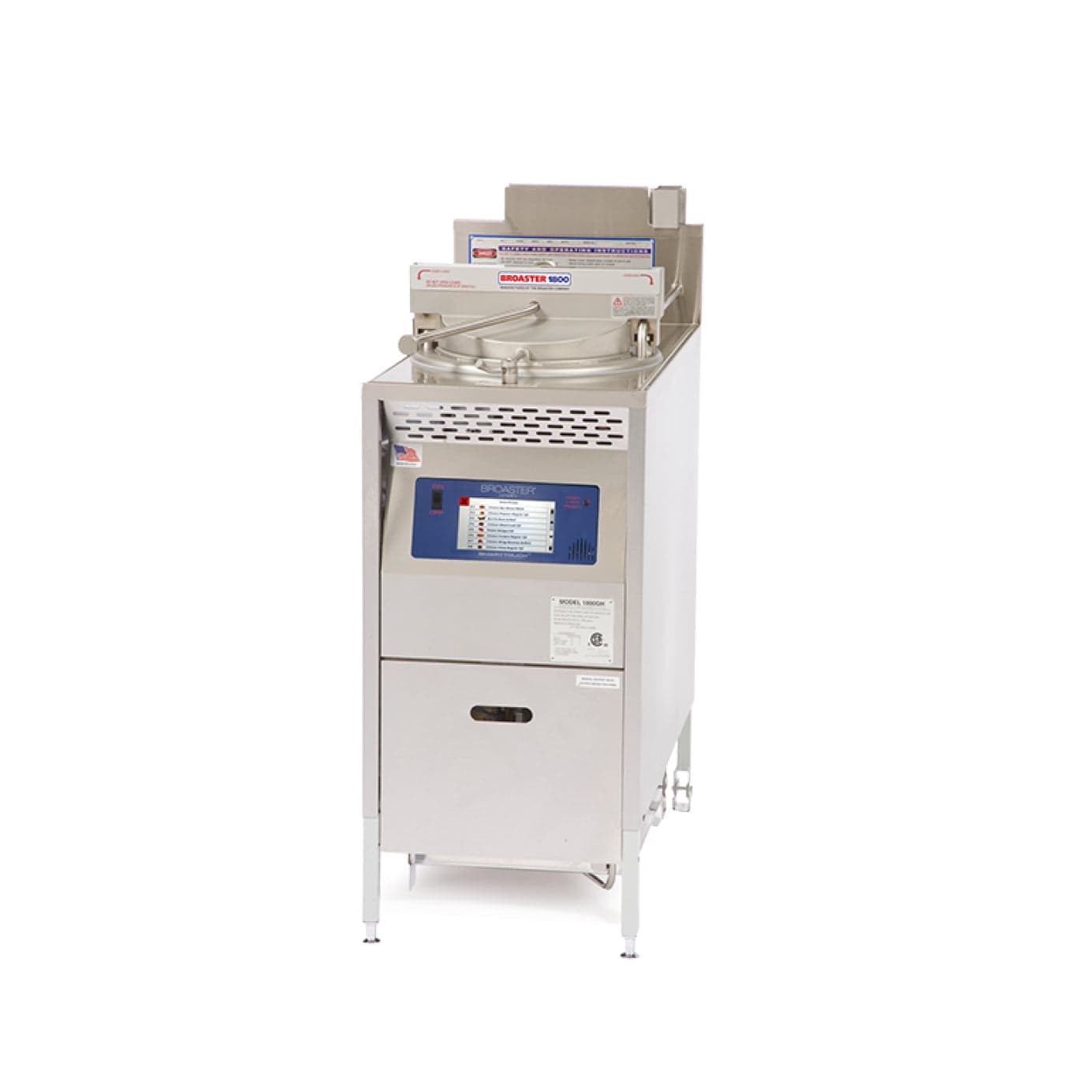 Broaster 1800E ST 42 lb Electric SmartTouch Pressure Deep Fryer – 208 / 240V