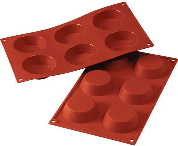 Silikomart – Silicone 6 Compartment Tartelettes Baking Mold – SF016