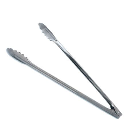 16" Stainless Steel Coiled Spring Utility Tongs – Heavy-Weight