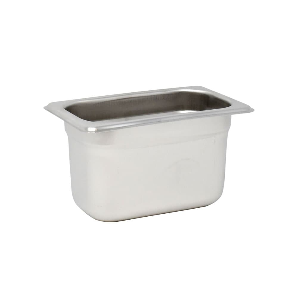 GN 1/9 Ninth-Size Anti-Jam Stainless Steel Steam Table Pan – 4″ Deep