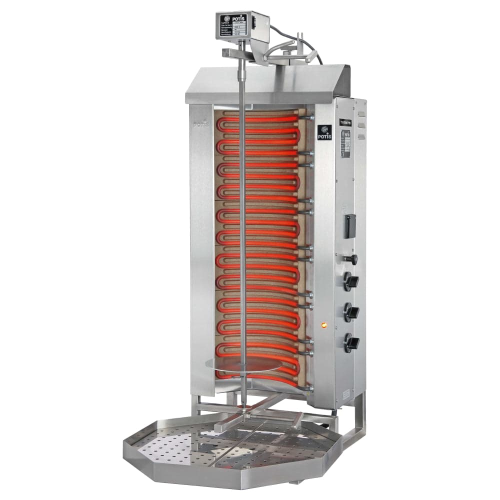 Trento E3 110.2 Lb. Electric 3-Burner Vertical Doner Kebab Machine – 49064 – 208V