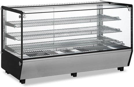 48" Countertop Display Warmer, 3 Shelves, Square-Glass, Full-Service, 7.1 cu.ft. (202 L) Capacity– 110V, 1650W