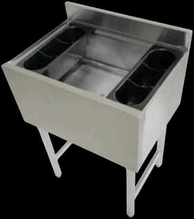 ATS MET Ice Bin with Cold Plate, 36" W x 18-1/2" D, 10-circuit cold plate
