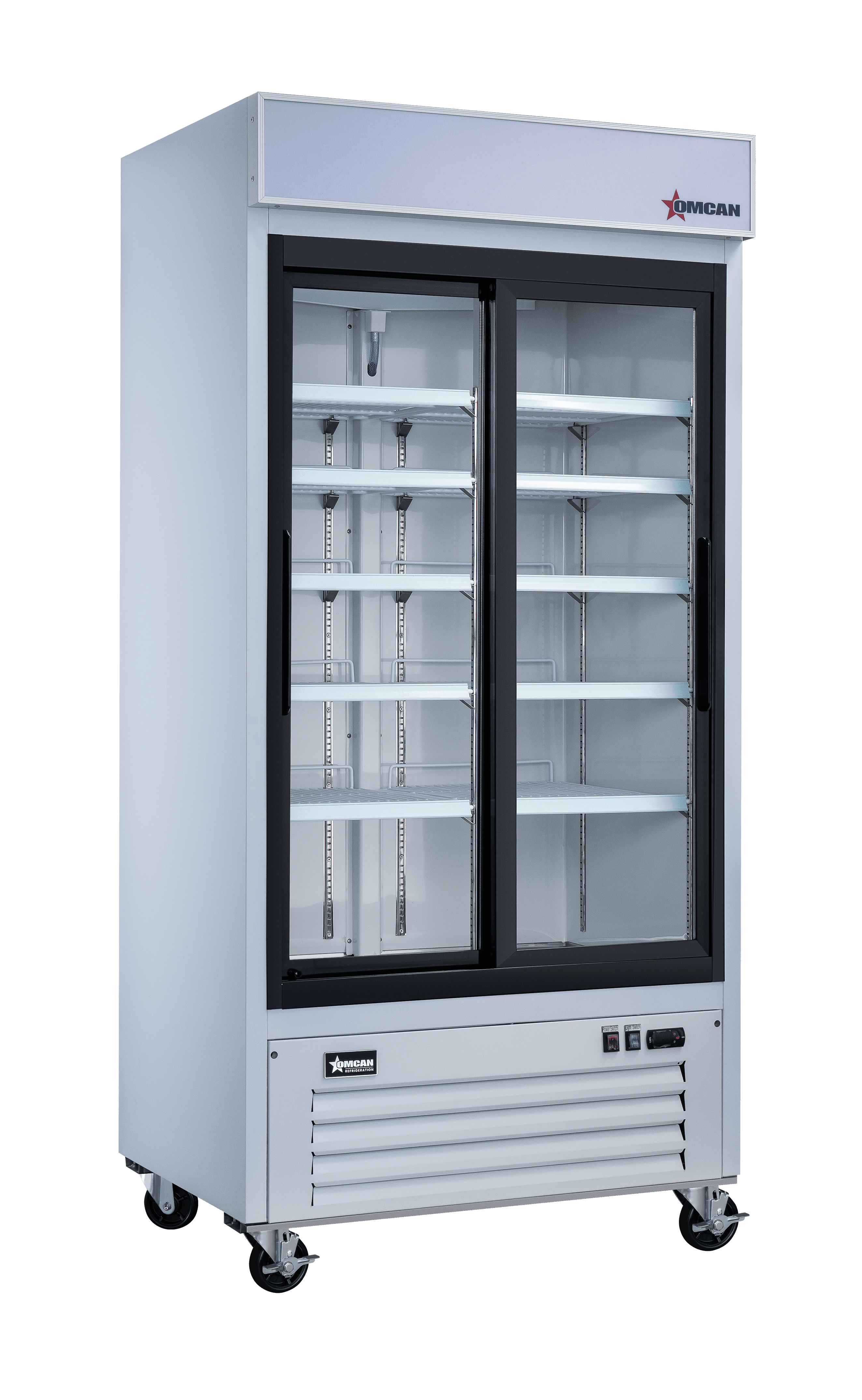 40" Two (2) Sliding Glass Door Display Refrigerator, 31.5 cu.ft. (892 L), White