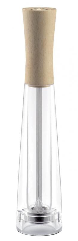 Tosca Series – 10" Salt Mill Light Beech Wood with Acrylic Resin Base