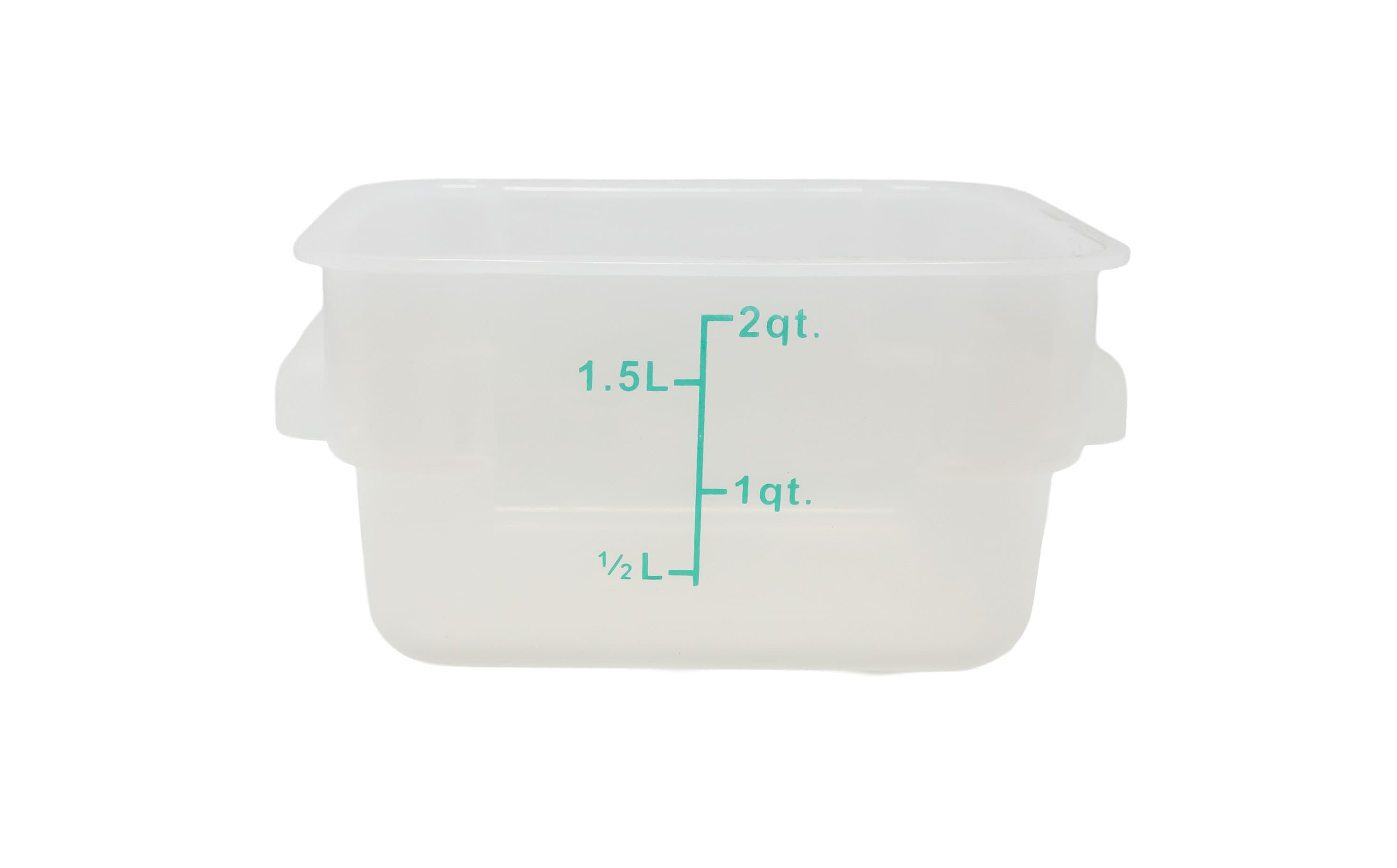 2 qt Translucent Square Food Storage Container