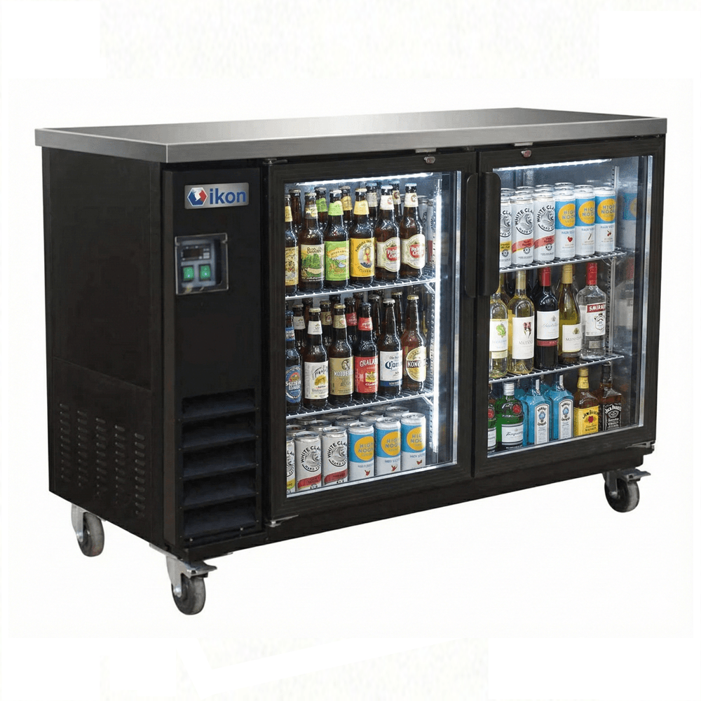 Ikon IBB61-2G-24 61″ Glass 2-Door Back Bar Cooler