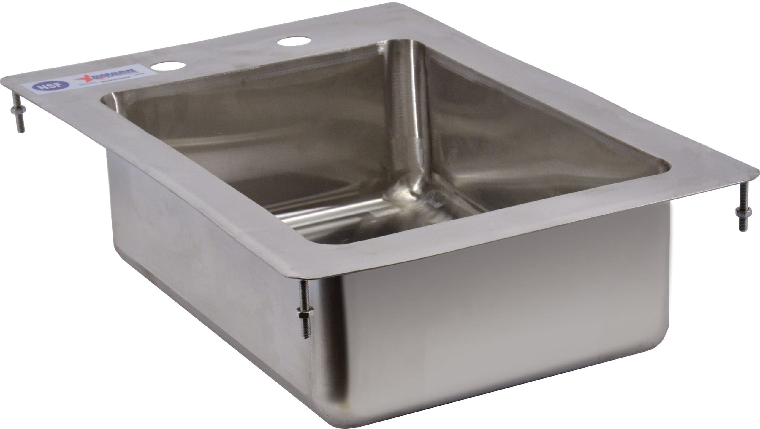 10″ x 14″ x 5″ Stainless Steel Single Tub Drop in Sink with Flat Top