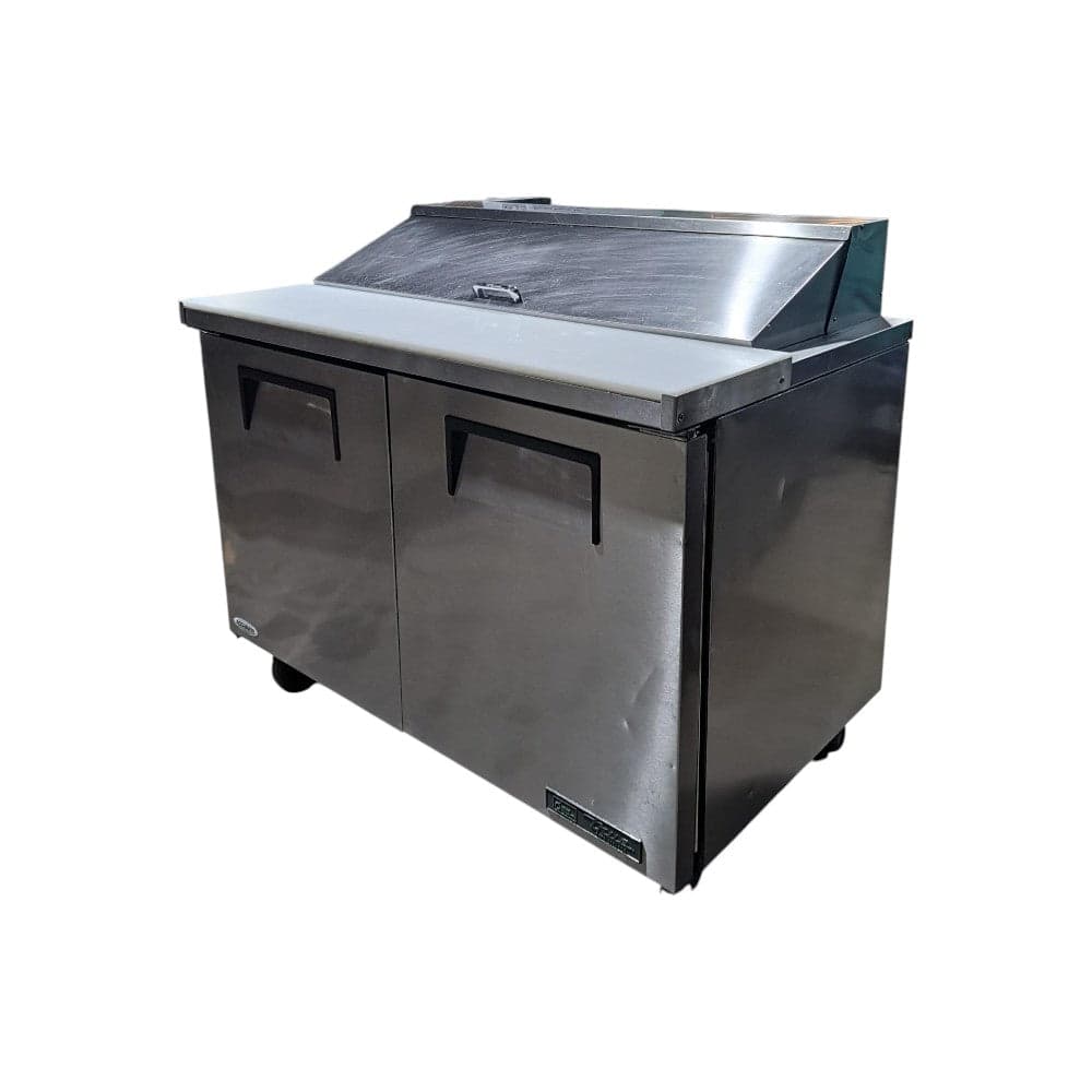 TRUE - TSSU-48-12-HC - Refrigerated Megatop Prep Table - 2 Solid Doors - 48 Inch