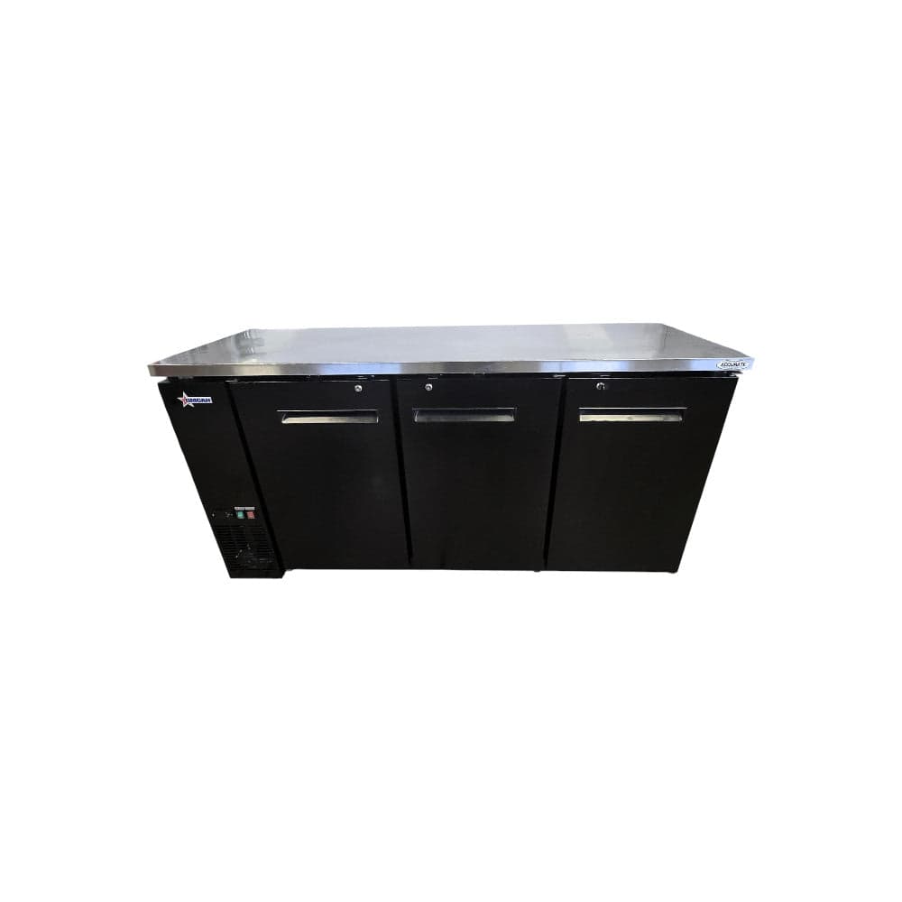 Omcan UBB-24-72F-HC Back Bar Cooler - 3 Door - 72 Inch