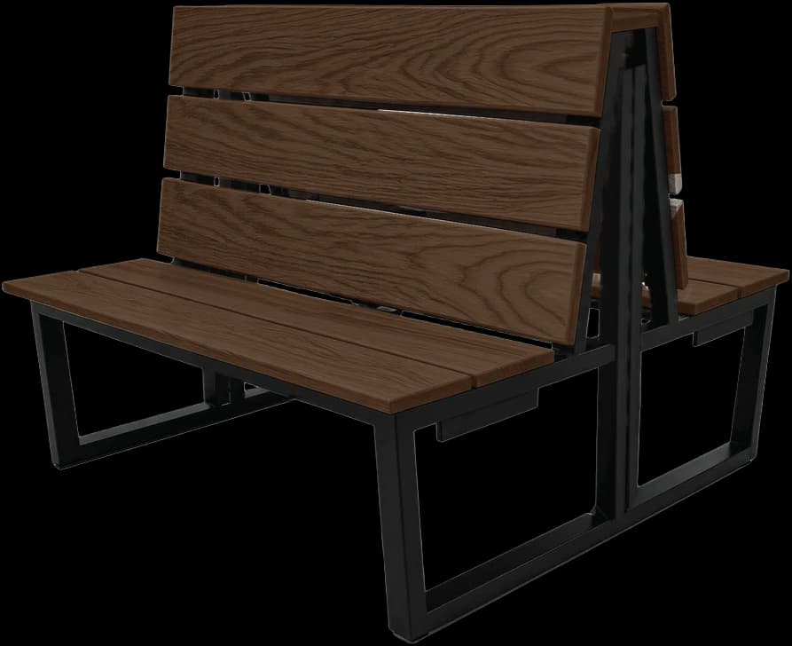ATS Pedro Booth, Double Long, 72" L x 46" D